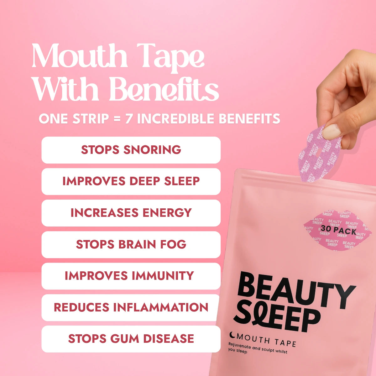 Beauty Sleep Mouth Tape - Buy 1 Get 1 Free