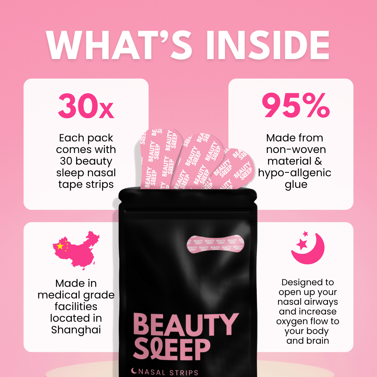 Beauty Sleep Nasal Strips - 6 Packs