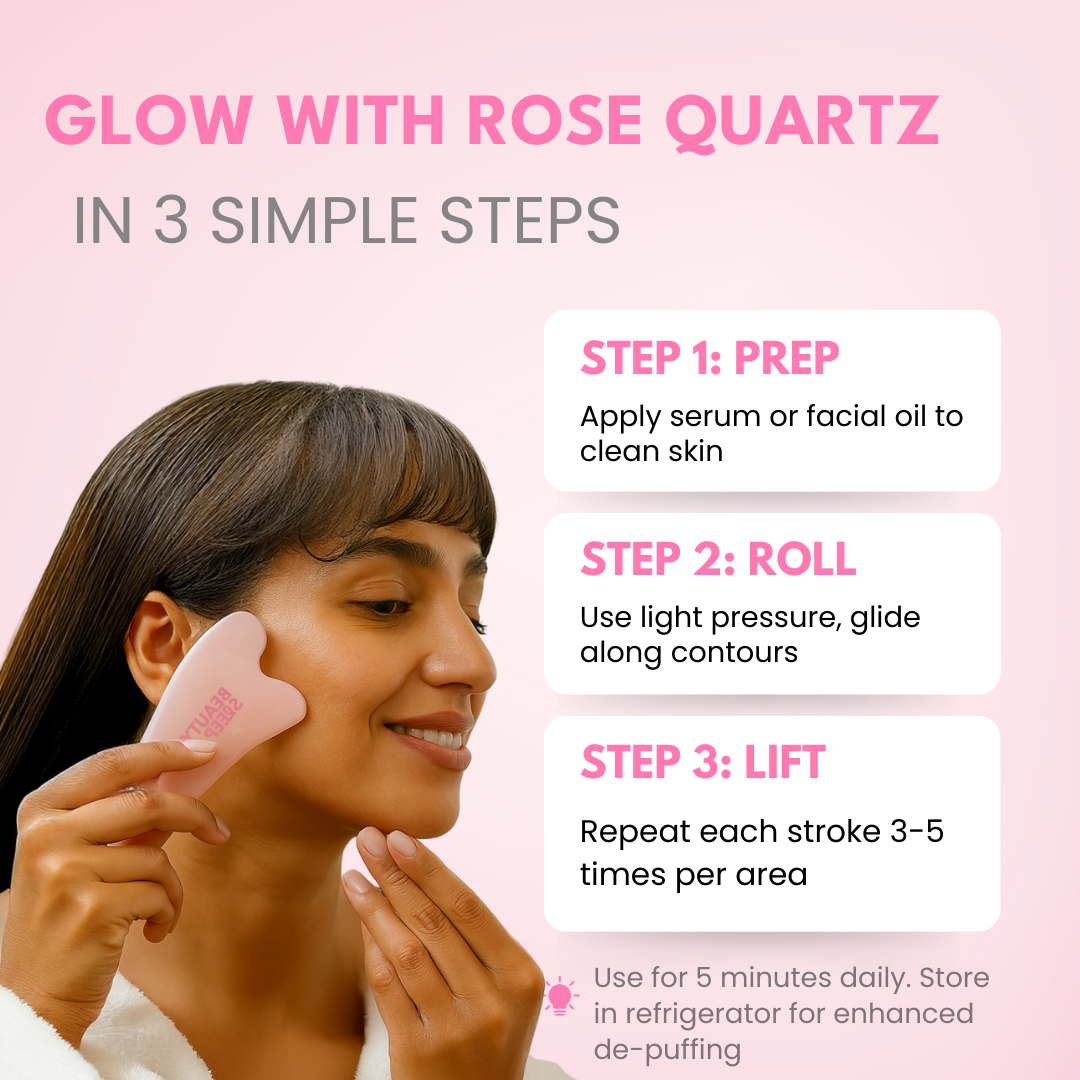 FREE Gift - Rose Quartz Gua Sha Stone