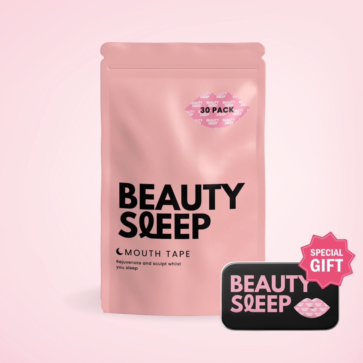 1 Pack - Beauty Sleep Mouth Tape + Free Travel Tin