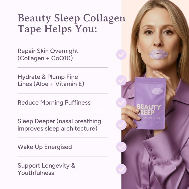 Beauty Sleep Collagen Mouth Tape - Buy 2 Get 1 Free + Gifts