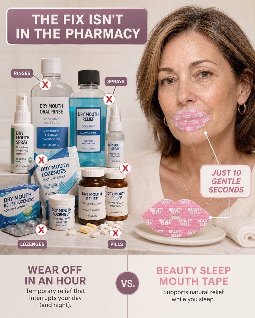 No sprays, no lozenges, no pills — just 10 gentle seconds