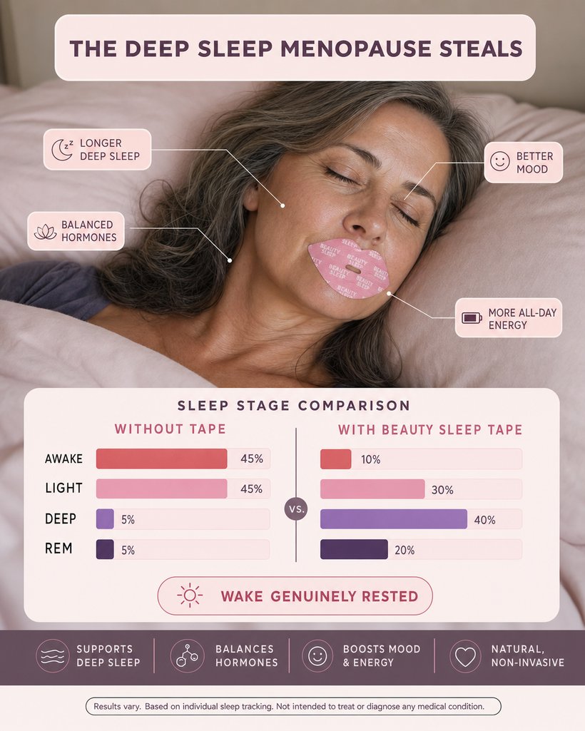 You reclaim the deep, restorative sleep your body’s been missing — and wake genuinely rested