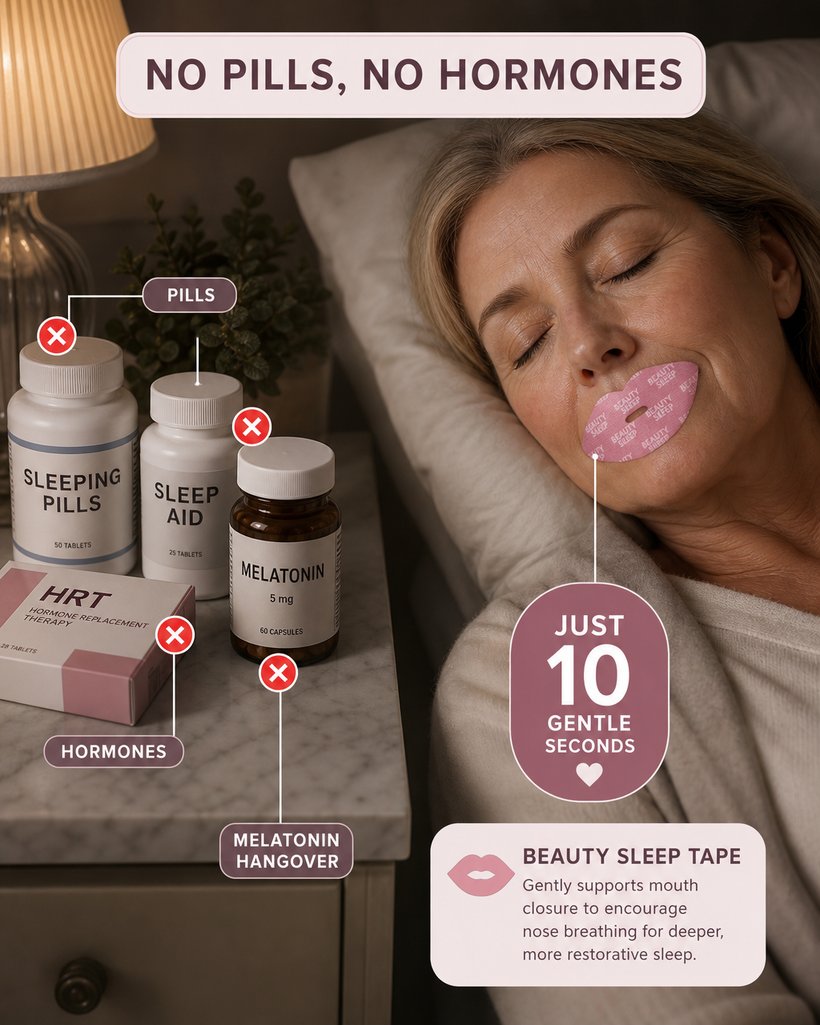No pills, no bladder tablets, no melatonin hangover — just 10 gentle seconds