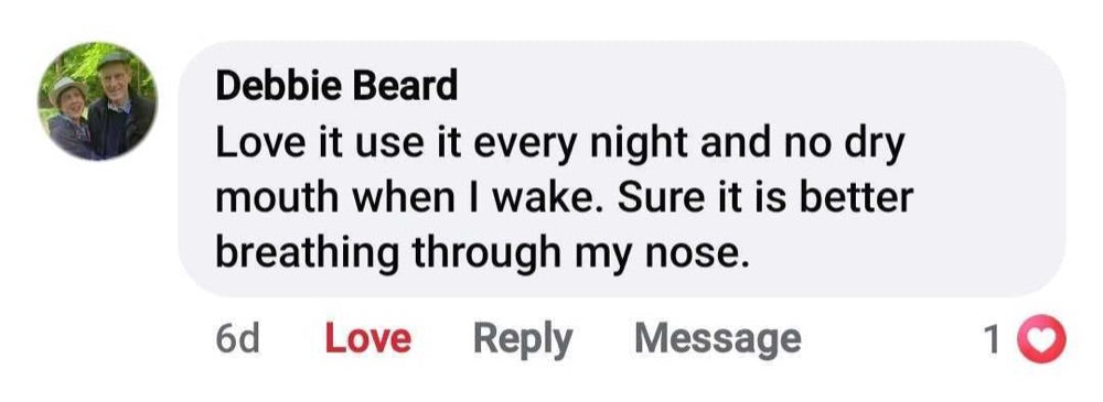 Beauty Sleep customer review about dry mouth
