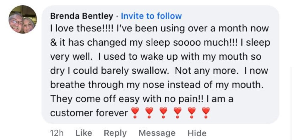 Beauty Sleep customer review about dry mouth