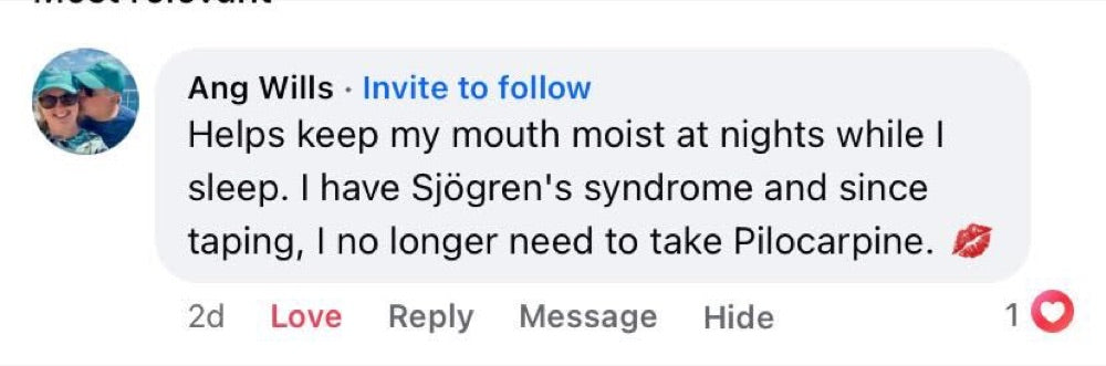 Beauty Sleep customer review about dry mouth