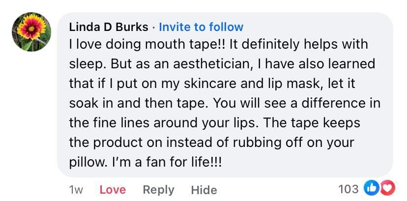 Beauty Sleep customer review about their jawline