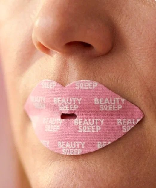 Press over closed lips