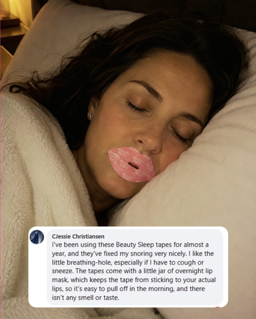 The snoring softens from the very first night