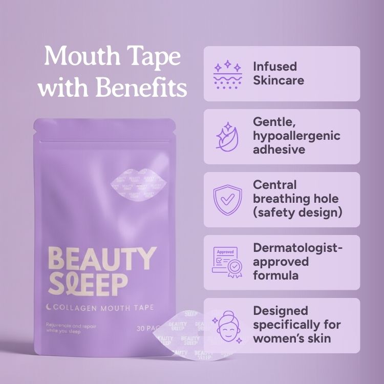 Beauty Sleep Collagen Mouth Tape - Buy 2 Get 1 Free + Gifts