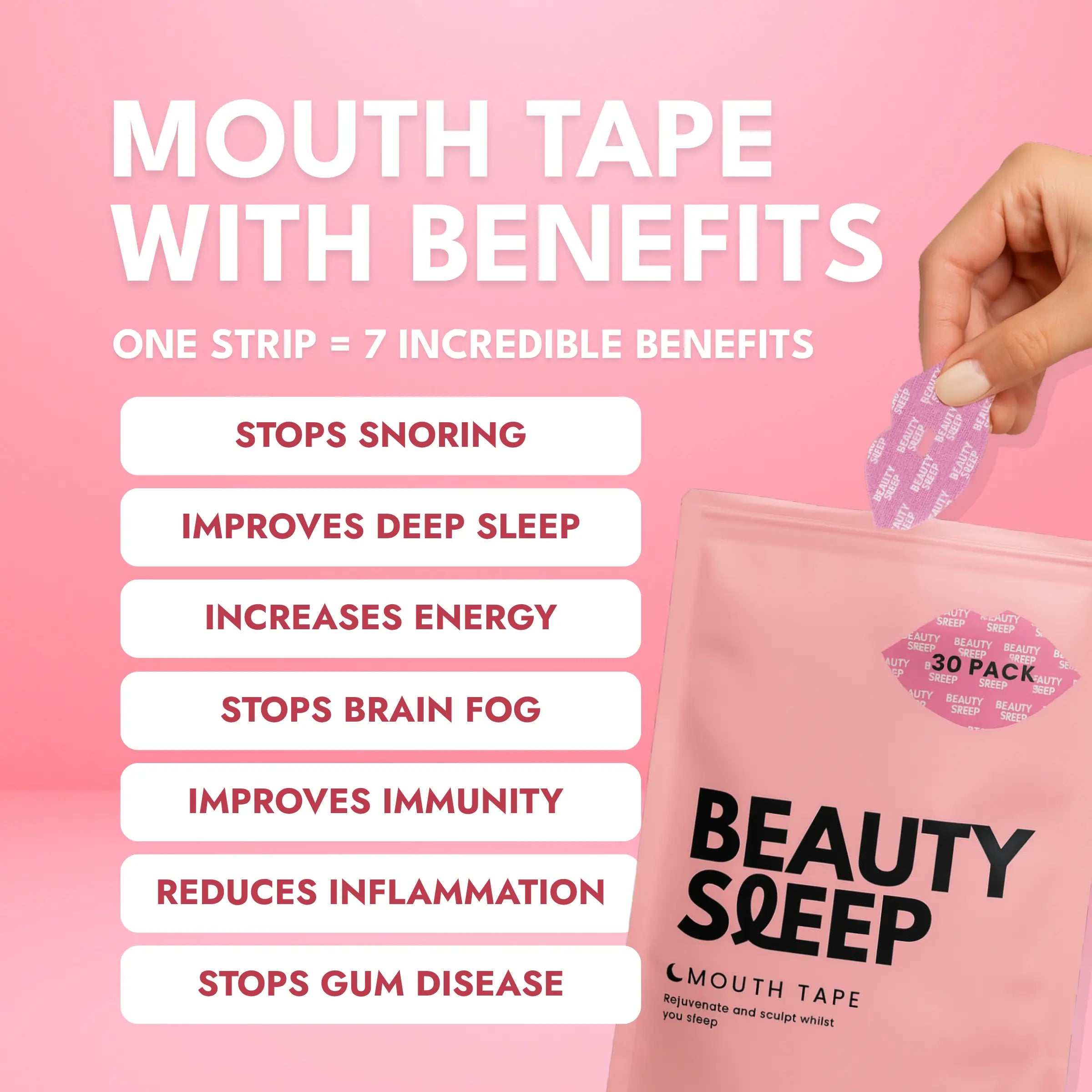 Beauty Sleep Mouth Tape - Buy 1 Get 1 Free