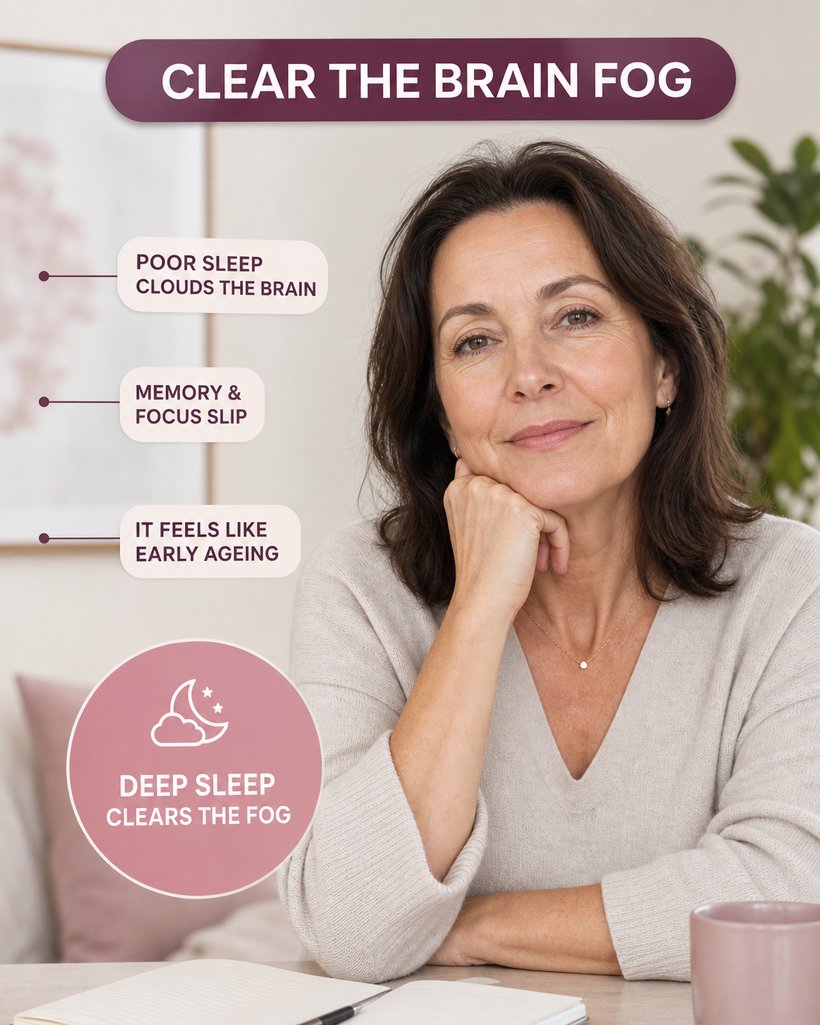 It clears the brain fog and forgetfulness that feel like early ageing