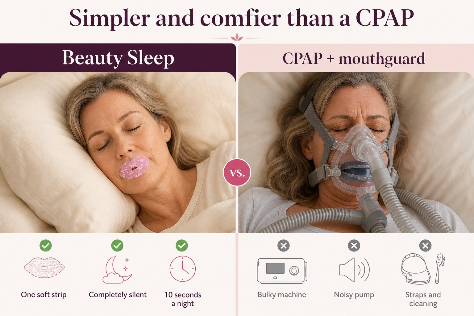 Simpler and Comfier Than a CPAP or Mouthguard