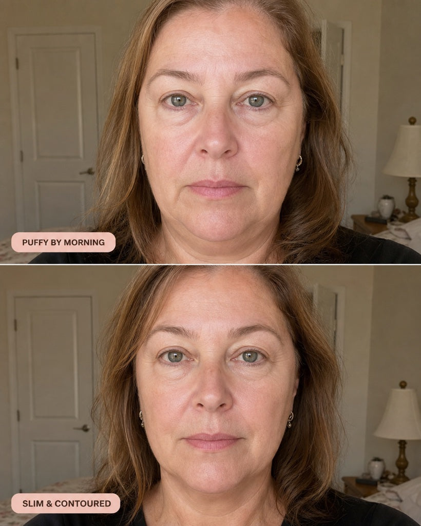 A slimmer, less puffy lower face by morning