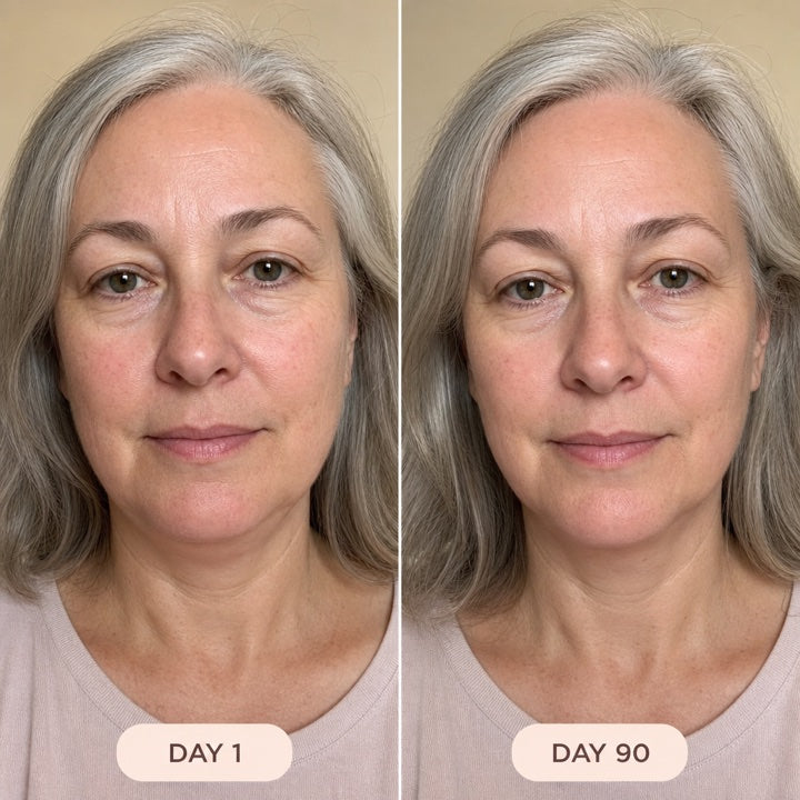 90-day jawline before and after
