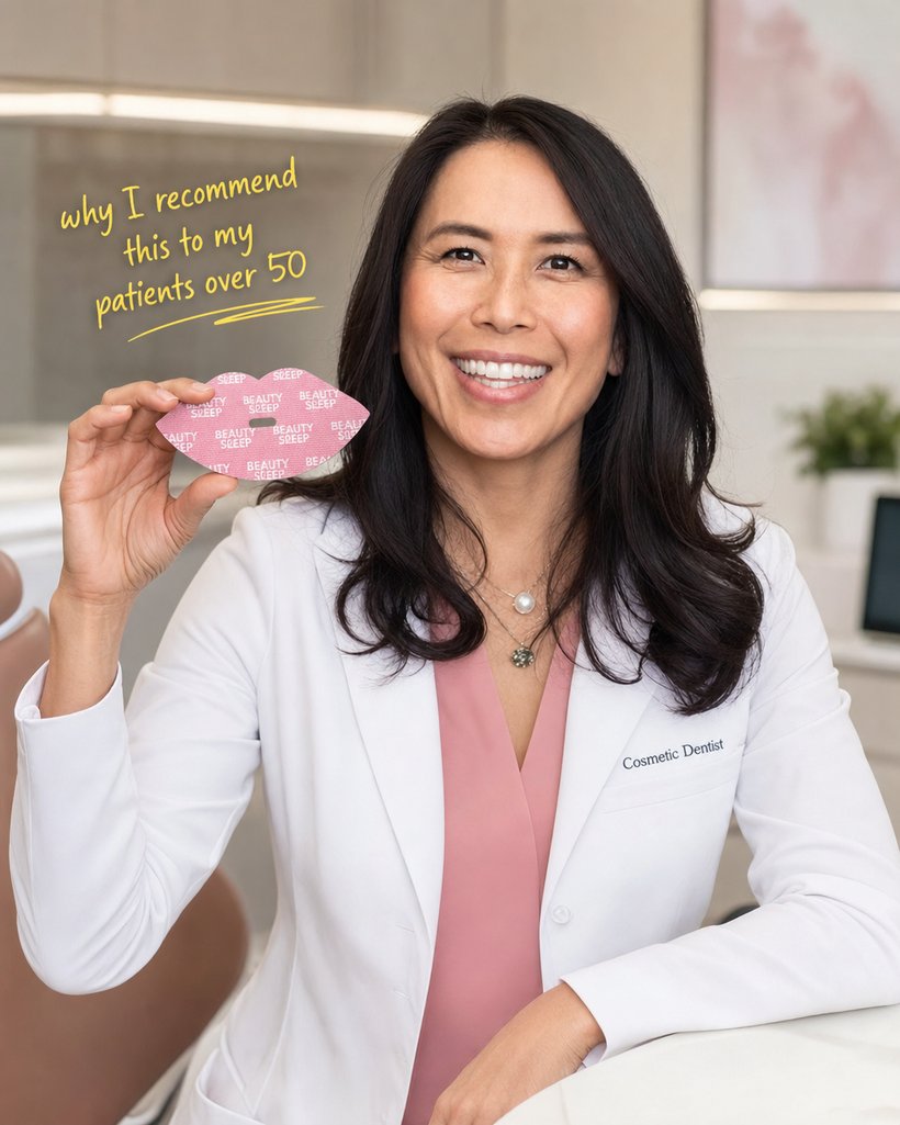Dr Fern White, Cosmetic Dentist, with Beauty Sleep Mouth Tape