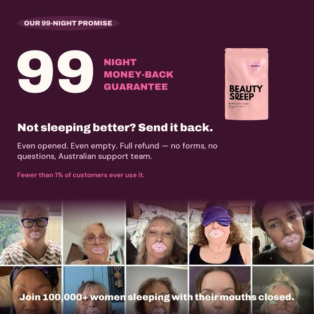 Beauty Sleep 99-night money-back promise