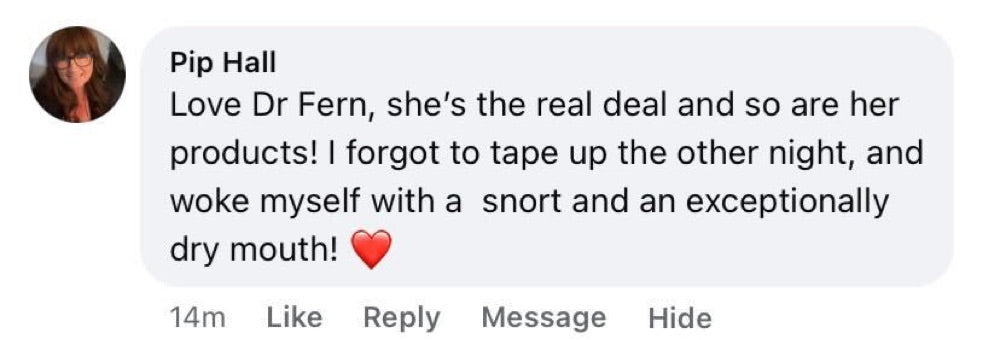 Beauty Sleep customer review about dry mouth