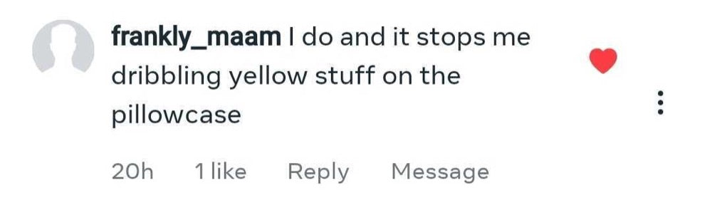 Beauty Sleep customer review about dry mouth