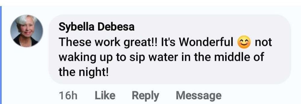 Beauty Sleep customer review about dry mouth