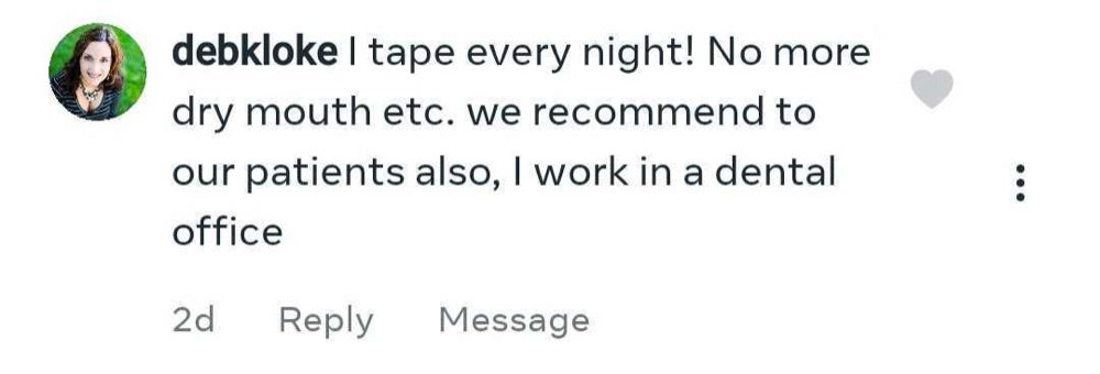 Beauty Sleep customer review about dry mouth