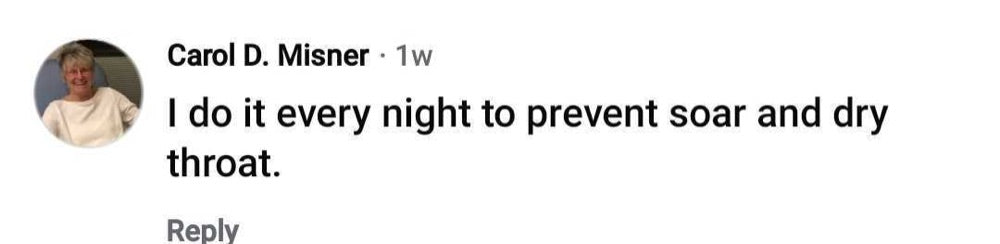 Beauty Sleep customer review about dry mouth