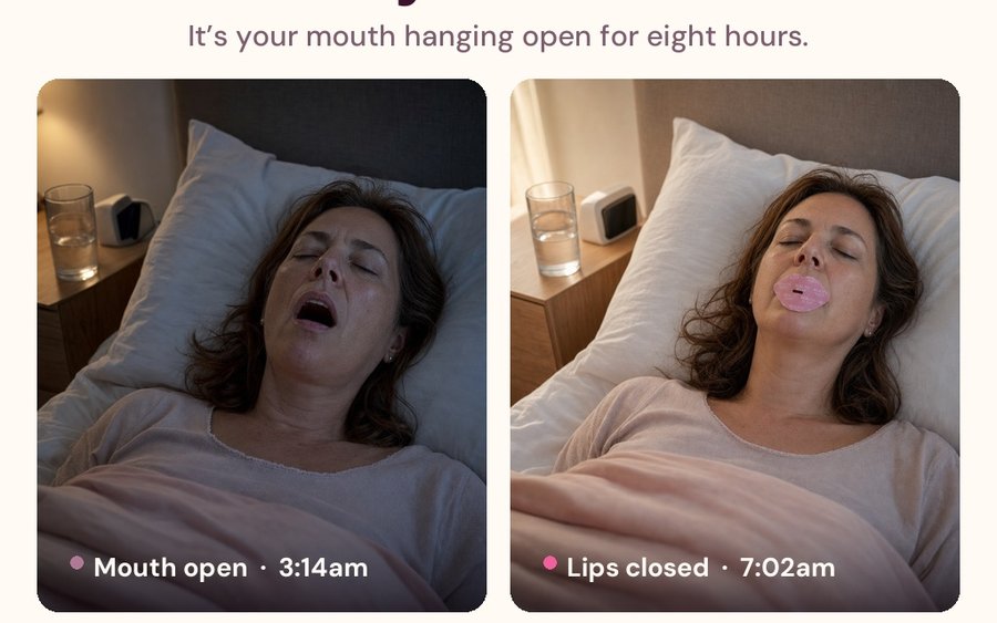 Mouth-open sleep