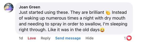 Facebook comment: I'm sleeping right through. Like it was in the old days