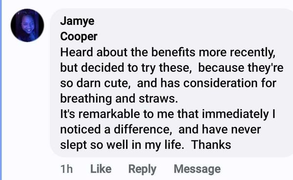 Facebook comment: have never slept so well in my life