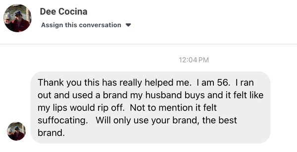 Facebook comment: Will only use your brand, the best brand