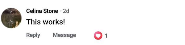 Facebook comment: This works!