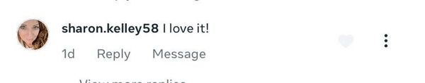 Facebook comment: I love it!