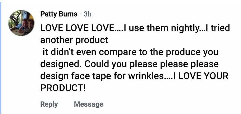 Beauty Sleep customer review about their jawline