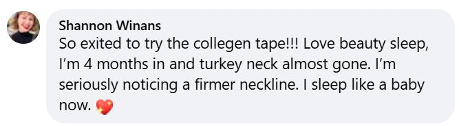 Beauty Sleep customer review about their jawline