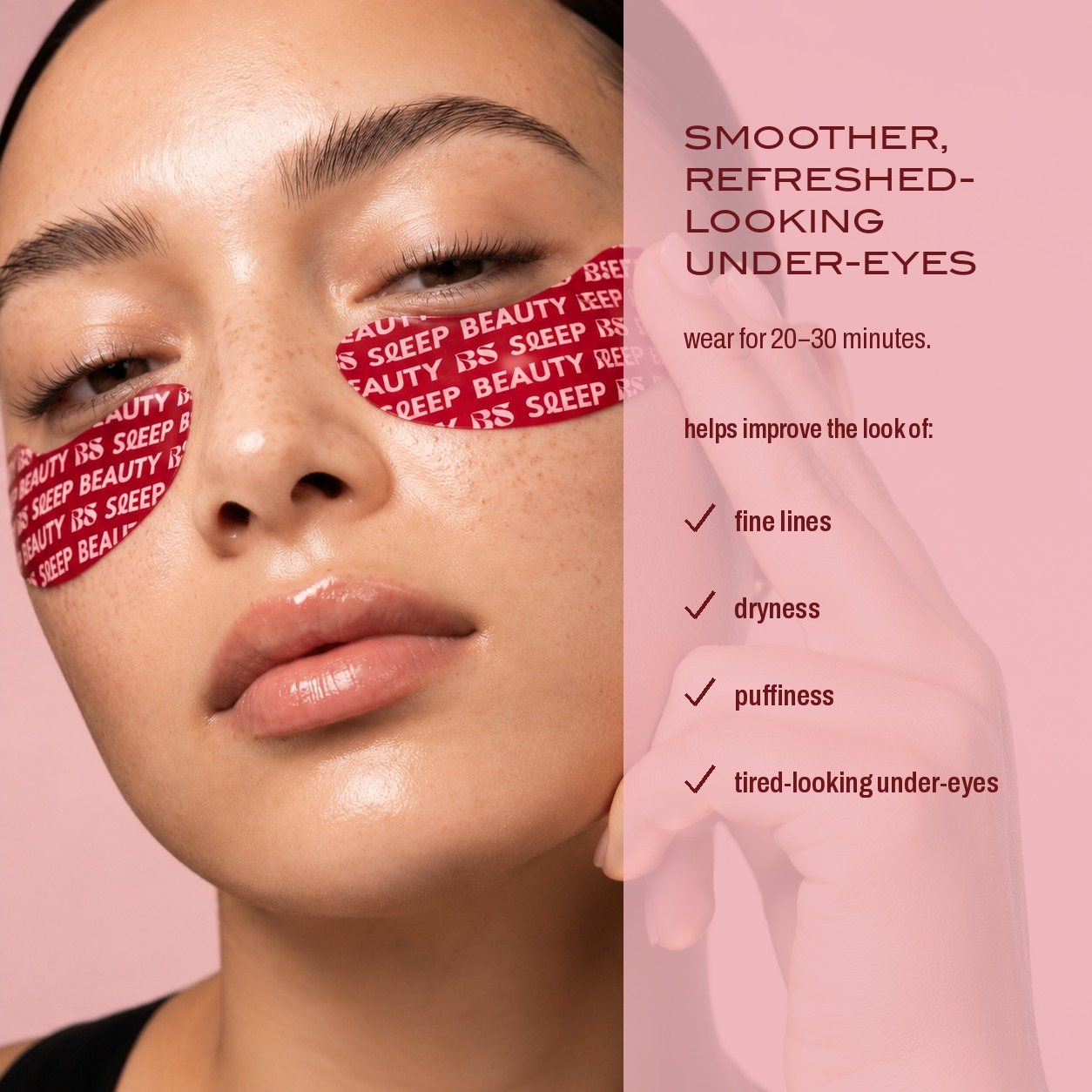 Smoother, refreshed-looking under-eyes