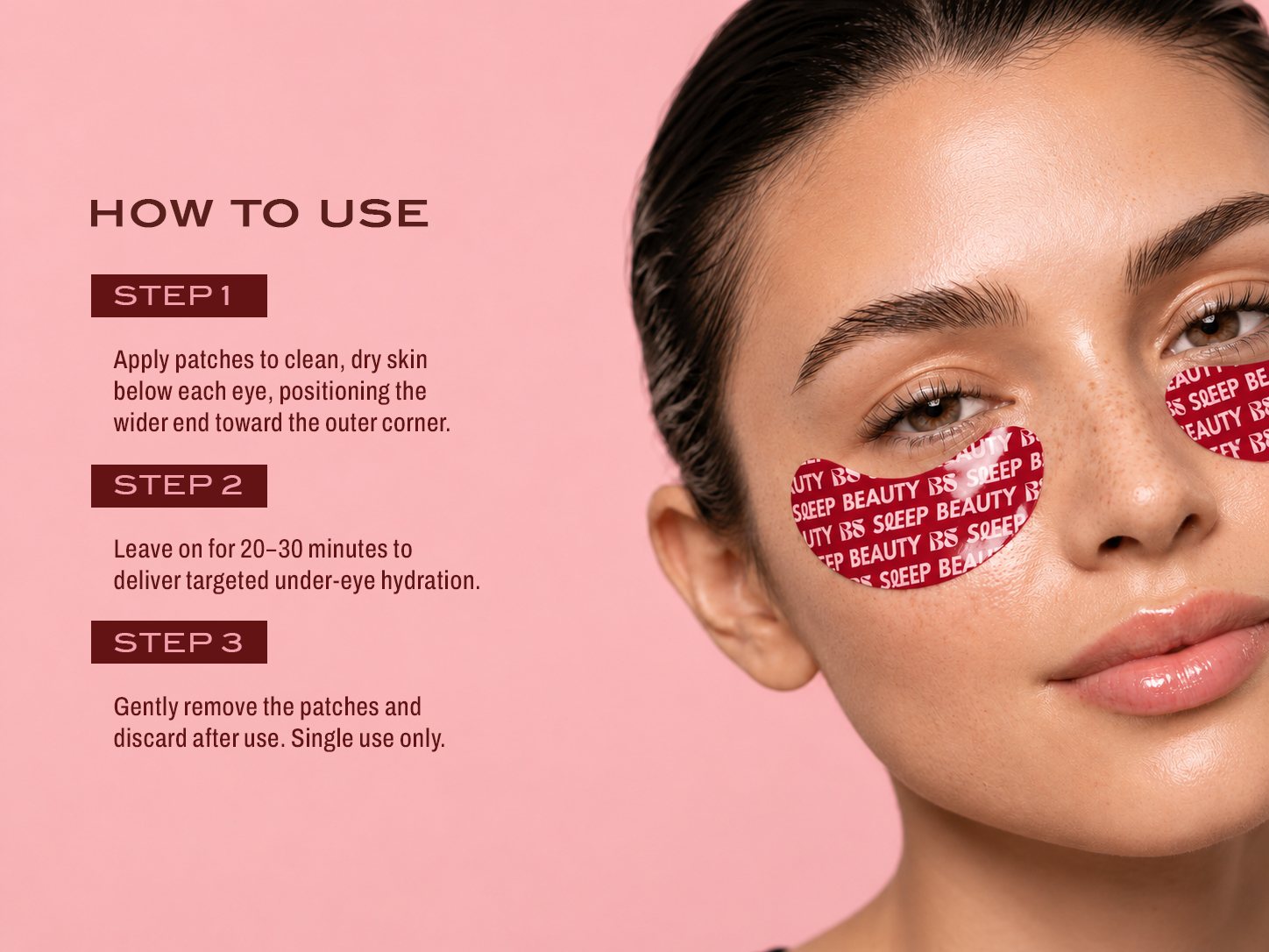 How to use the eye patches