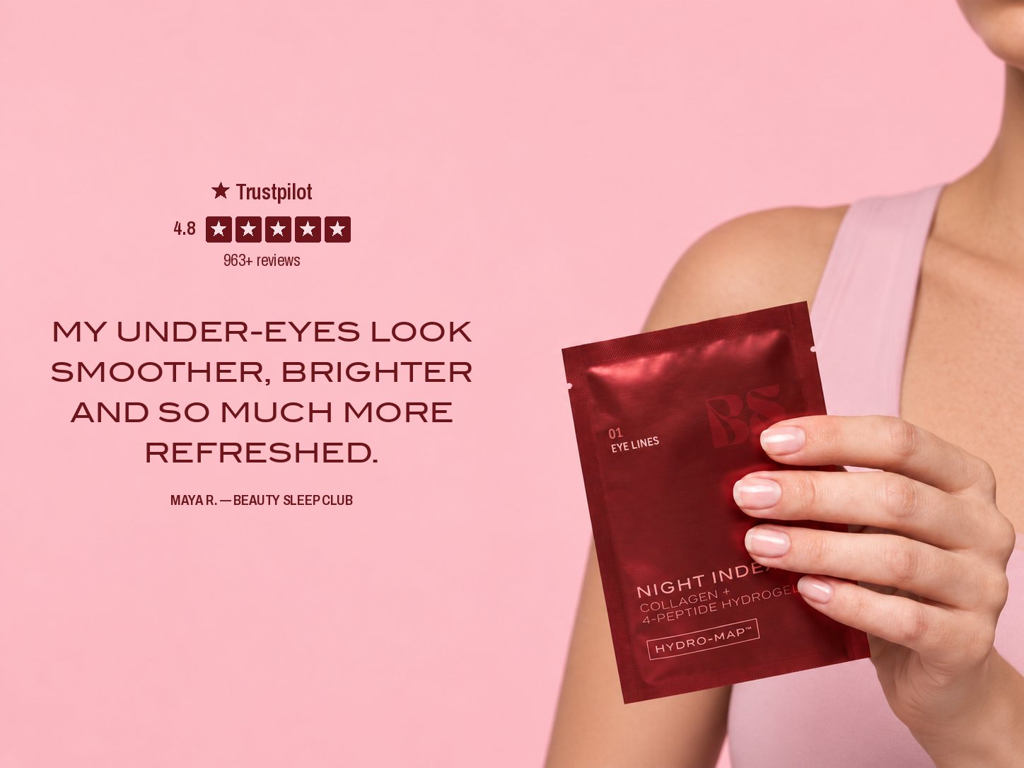 Customer review of the Night Index Eye Lines patches