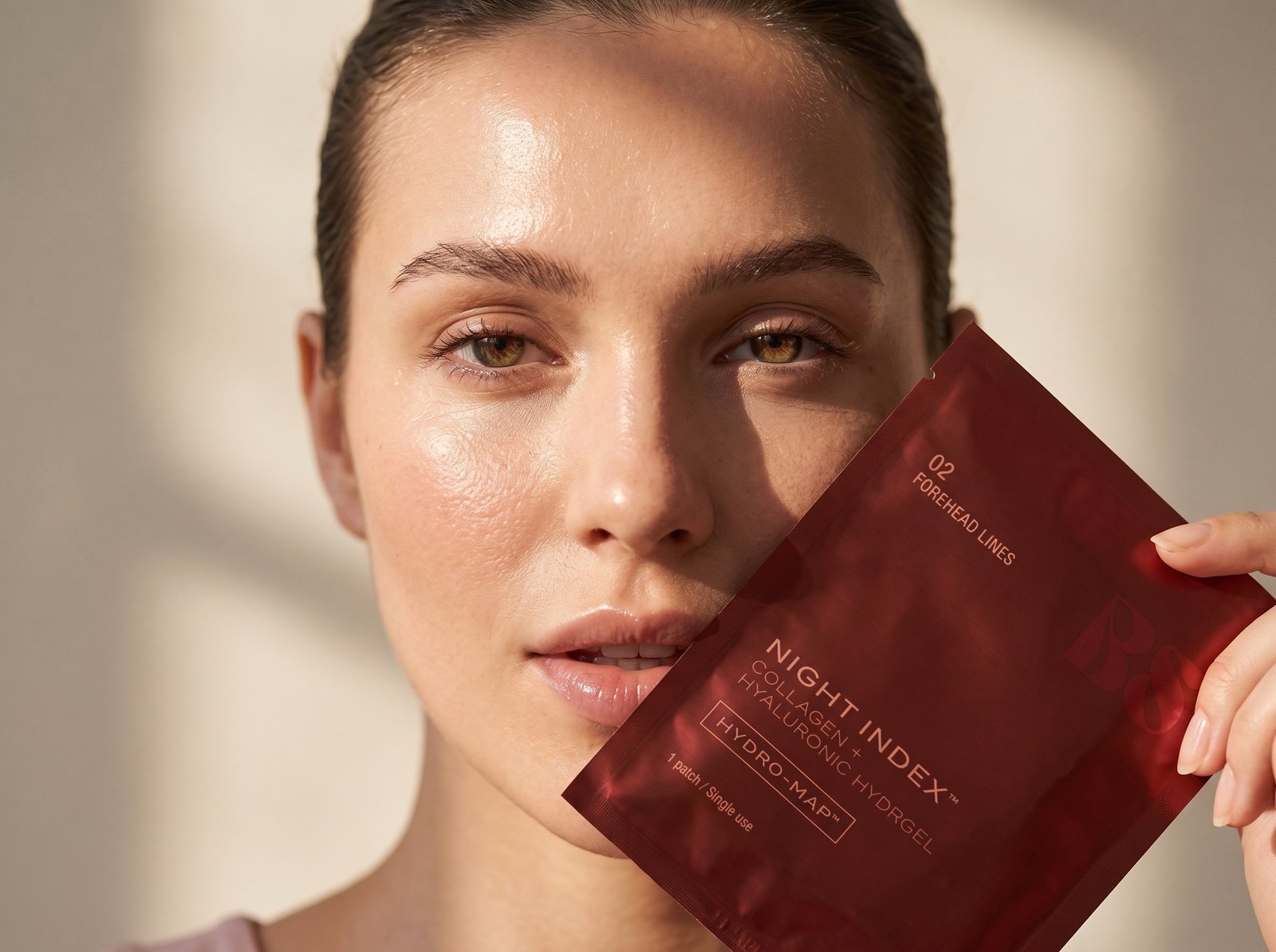 Beauty Sleep Night Index Forehead Lines hydrogel patches