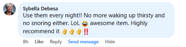 Customer comment