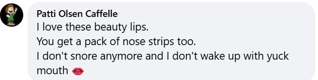 Beauty Sleep customer review about snoring